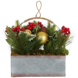 Brighten the Season Holiday Potted Floral Tabletop Decor