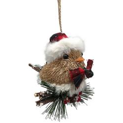 Robin Santa Hat Ornament