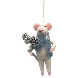 Mouse with Scarf Ornament
