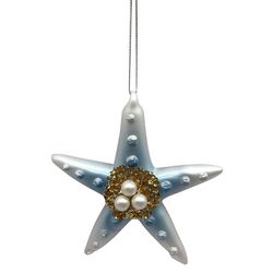 Brighten the Season Glass Starfish Ornament