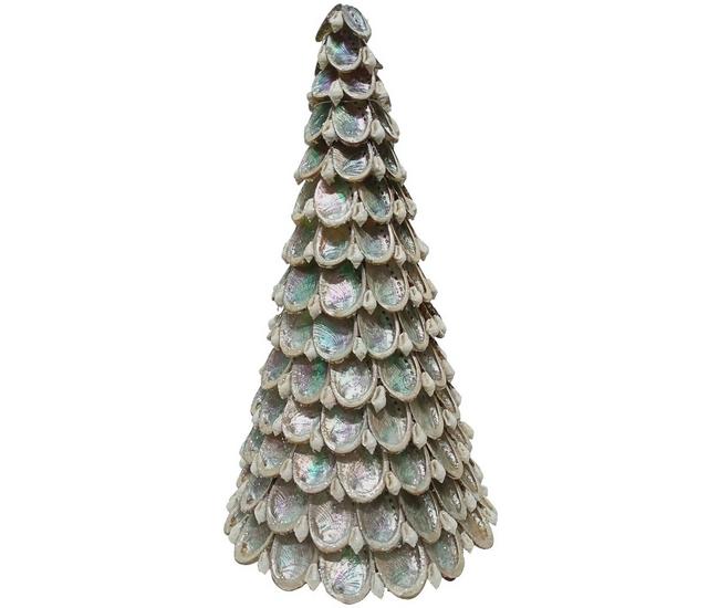 Abalone Frosted Sea Glass Ornament (1 star approx. 3-4 inches)
