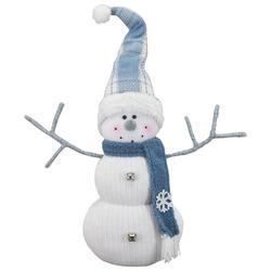 25 in. Plush Holiday Snowman Tabletop Decor