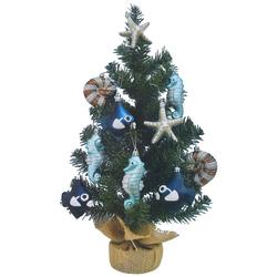 Decorative Holiday Shores Mini Tree with Ornaments