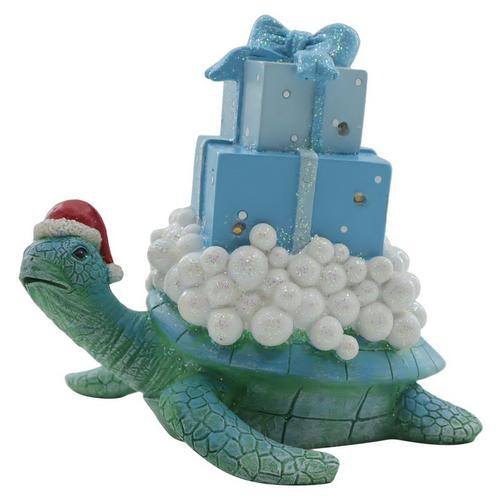 Brighten the Season 7'' Lit Turtle with Gifts