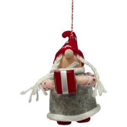 6.5'' Red and White Gnome Ornament