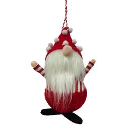Brighten the Season Red and White Gnome Ornament