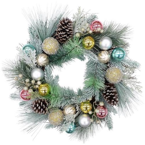24in. Christmas Pine Wreath
