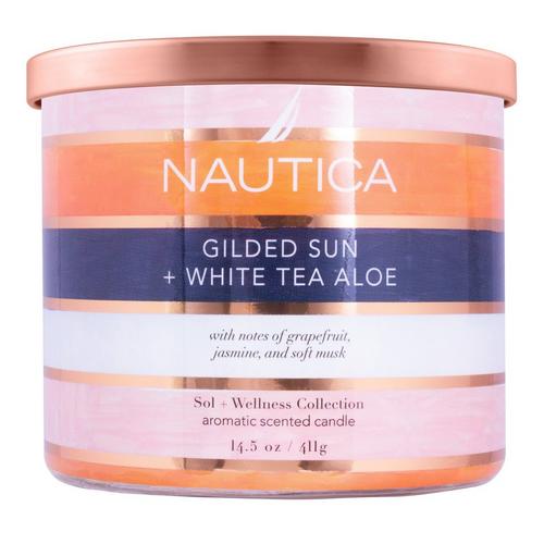 Nautica 14.5oz Gilded Sun And White Tea Aloe