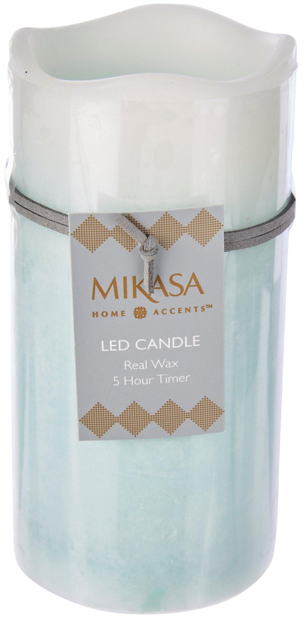 Mikasa 3x6 Ombre LED Wax Pillar Candle