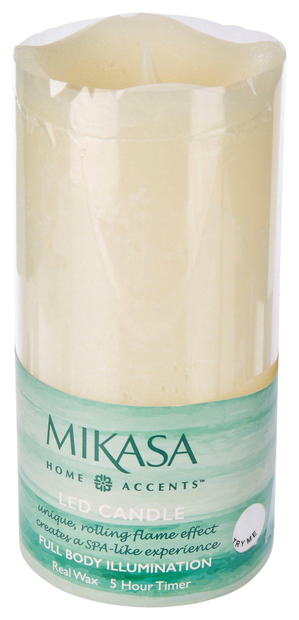 Mikasa 3x6 LED Wax Pillar Candle