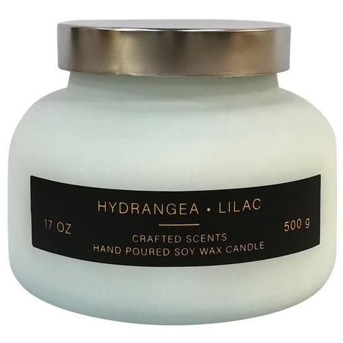 Supreme Lights 17 oz. Hydrangea Lilac Jar Candle