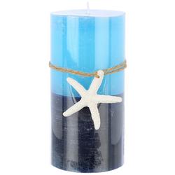3x6 Unscented Starfish Pillar Candle