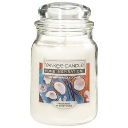 Yankee Candle 19 oz. Creamy Vanilla Coconut Jar Candle