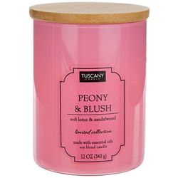 Tuscany 12 Oz. Peony And Blush Jar Candle