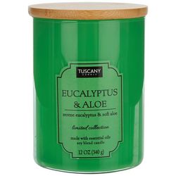 Tuscany 12 Oz. Eucalyptus & Aloe Jar Candle