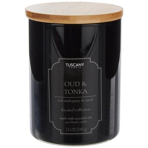 Tuscany 12 Oz. Oud & Tonka Jar Candle