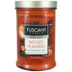 Tuscany 18 oz. Wicked Pumpkin Two Wick Jar Candle