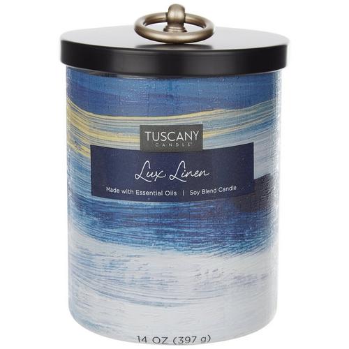Tuscany 14 Oz. Lux Linen Jar Candle