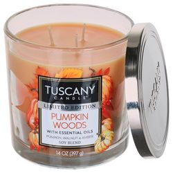 Tuscany 14 oz. Pumpkin Woods Three Wick Jar Candle
