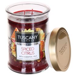 Tuscany 18 oz. Spiced Citrus Two Wick Jar Candle