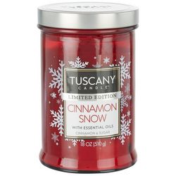 Tuscany 18 oz. Cinnamon Snow Two Wick Jar Candle