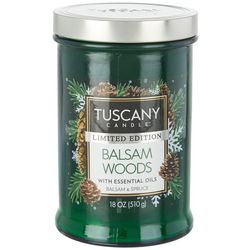 Tuscany 18 oz. Balsam Woods Two Wick Jar Candle
