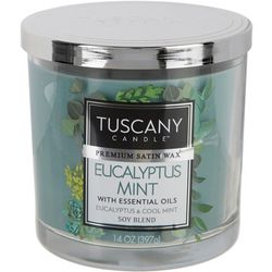 Tuscany 14 oz. Eucalyptus Mint Soy Blend Jar Candle