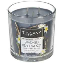 Tuscany 14 oz. Washed Beachwood Soy Blend Jar Candle