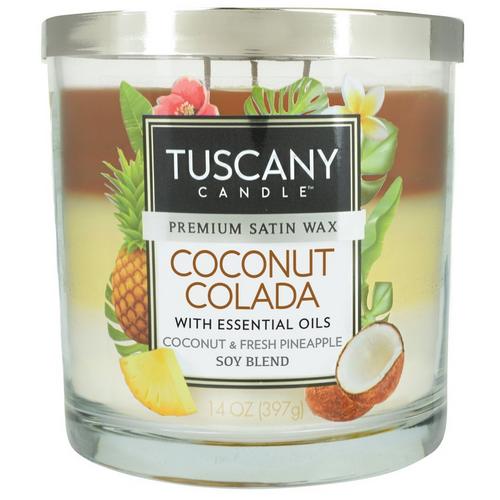 Tuscany 14 oz. Coconut Colada Jar Candle