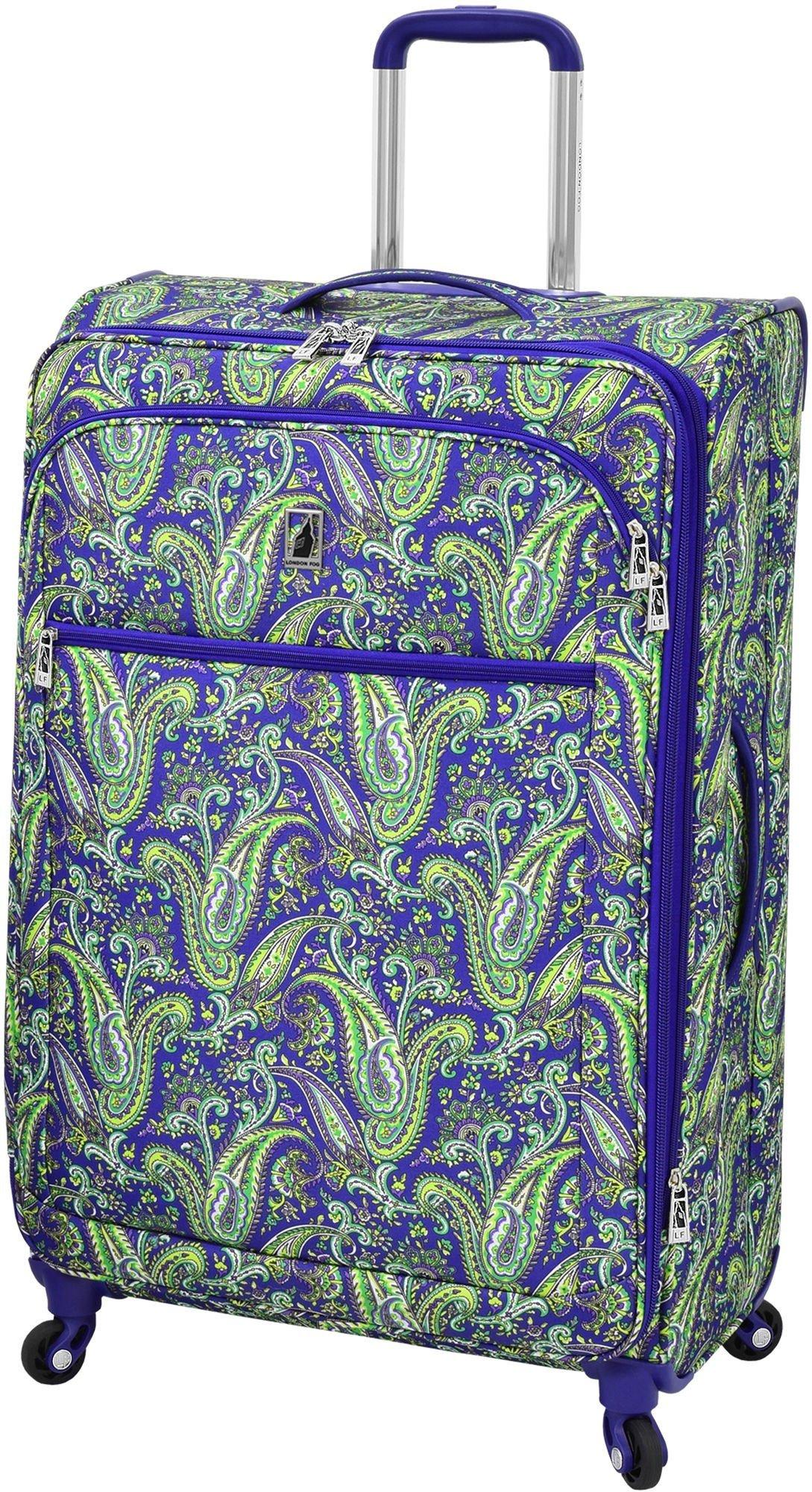 london fog purple paisley luggage