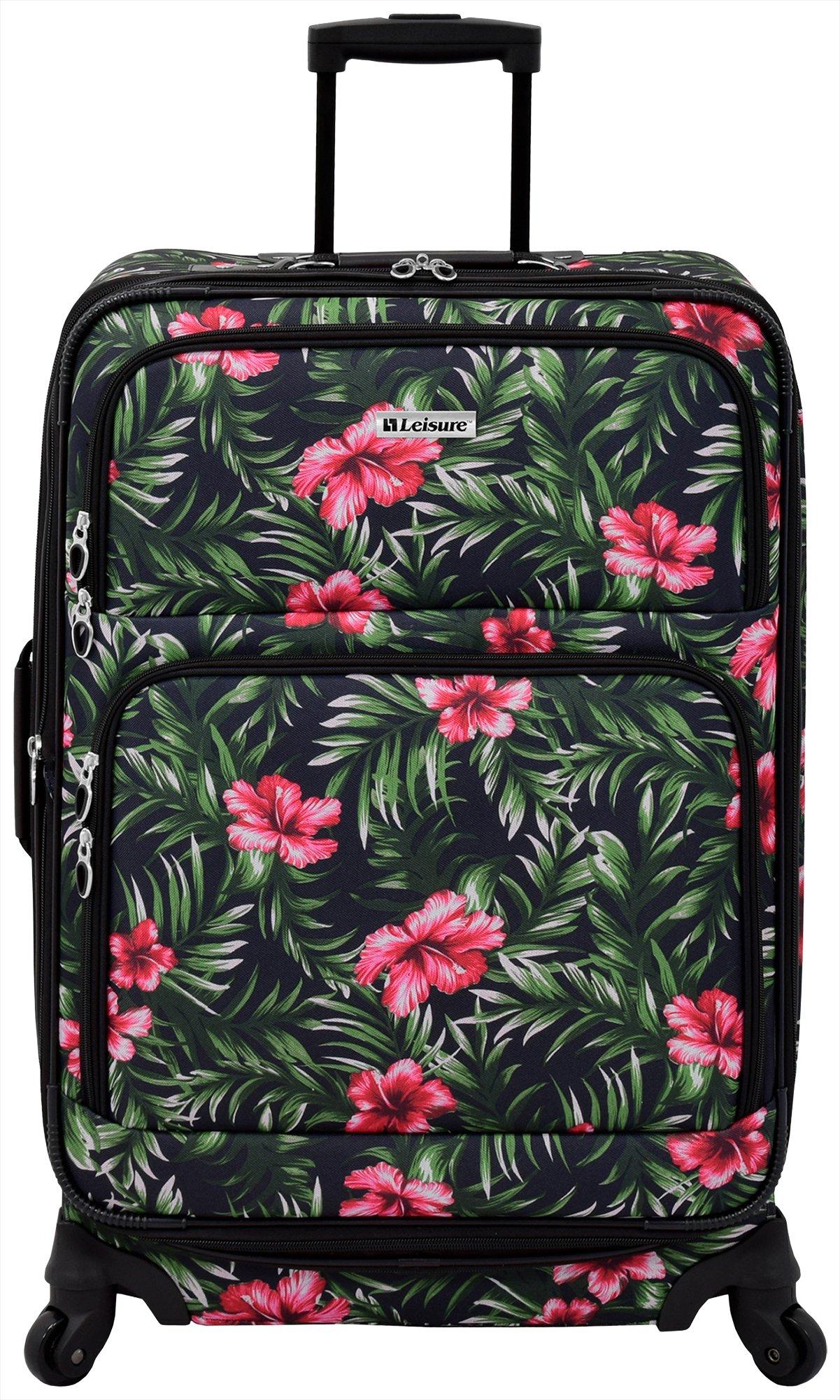 Leisure Luggage 25'' Lafayette Hibiscus Palm Spinner Luggage