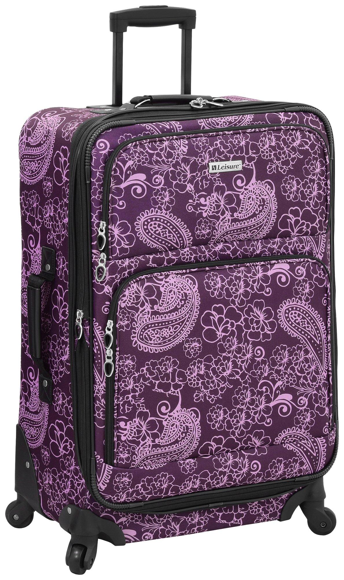 london fog purple paisley luggage