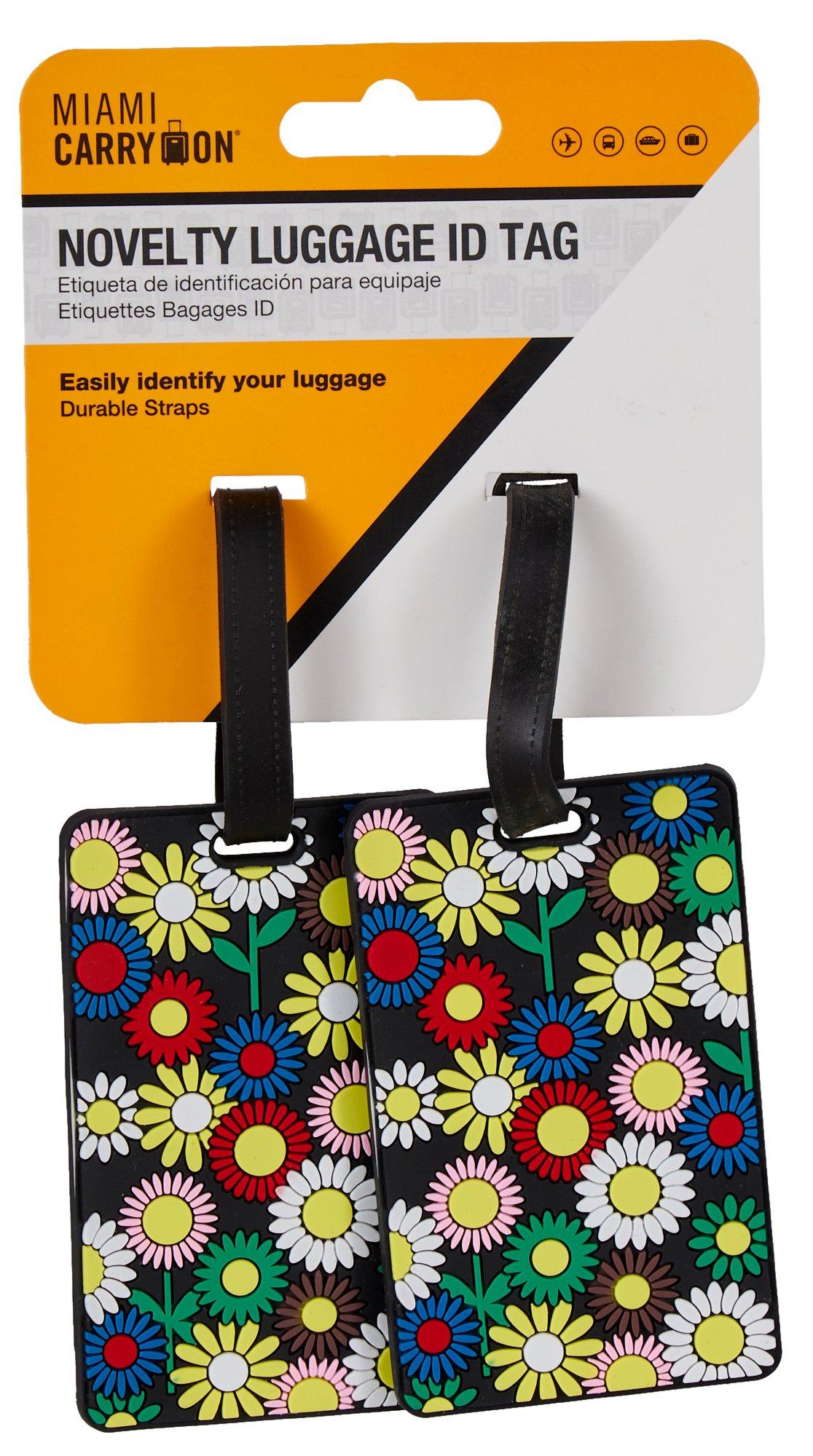 Miami Carry On 2-pc. Spring Floral Luggage Tag