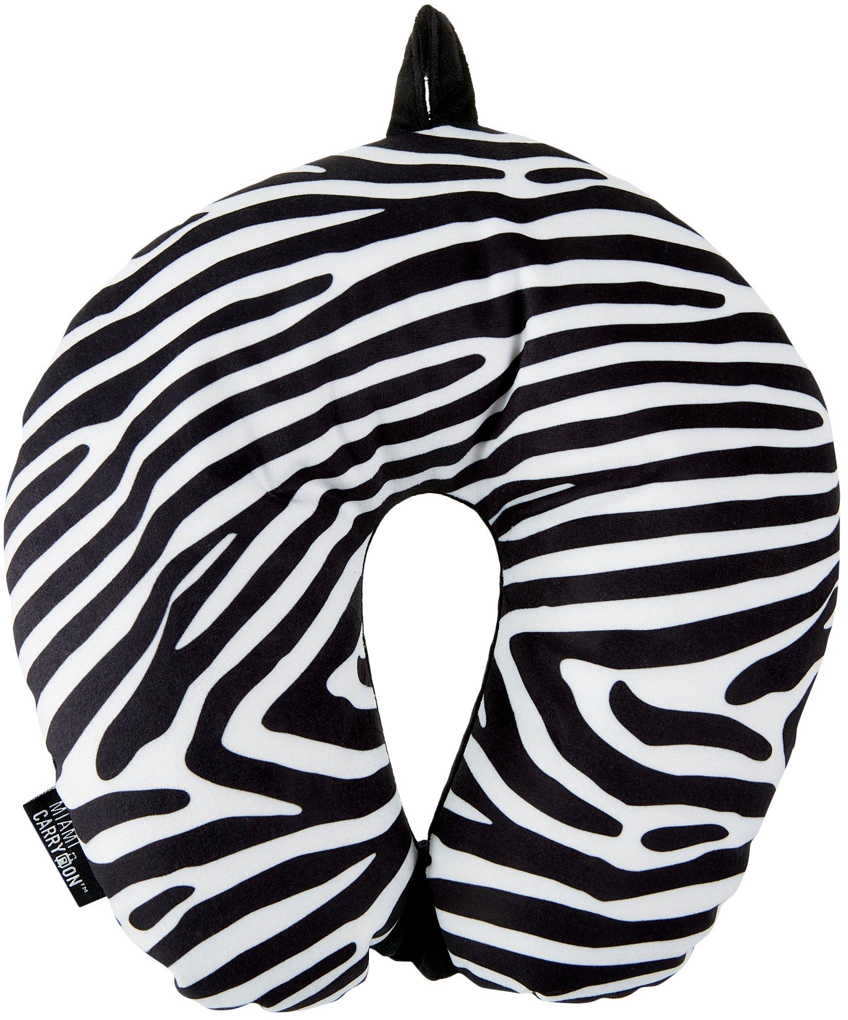 Miami Carry On Zebra Travel Neck Pillow