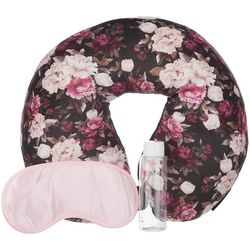 Jessica McClintock 4 Pc Carnations Travel Pillow Set