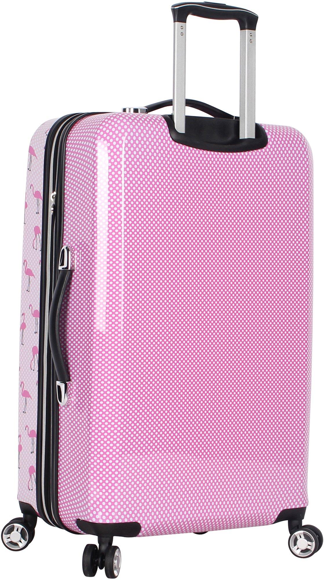 betsey johnson luggage with wheels