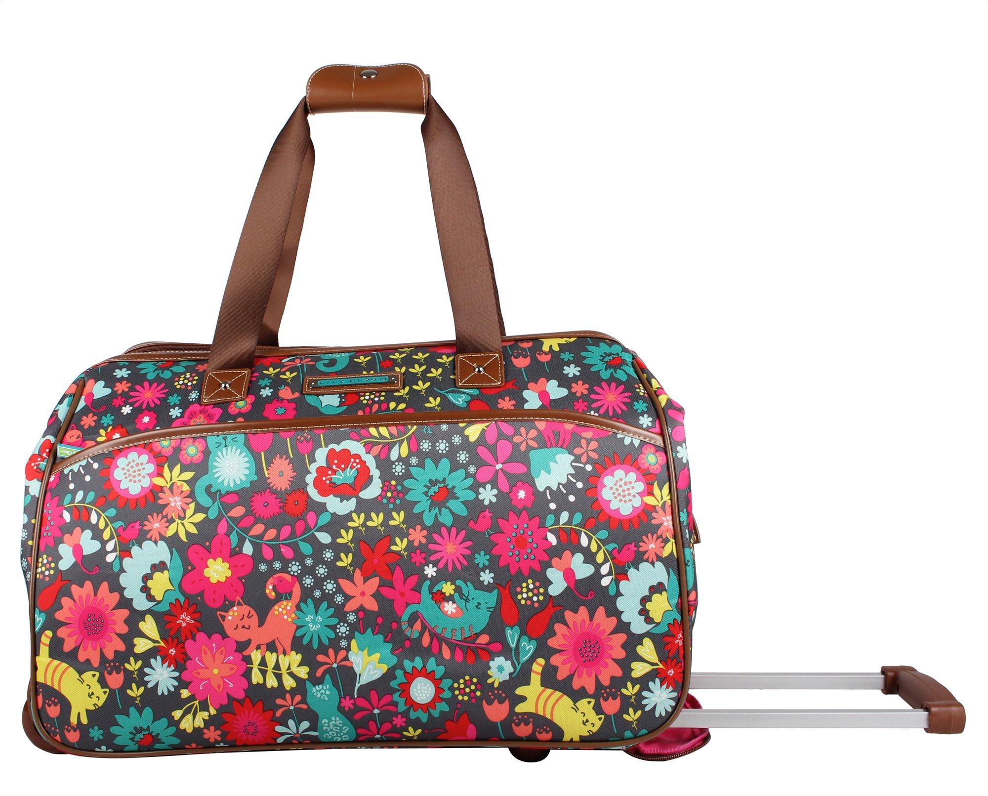 lily bloom luggage playful garden