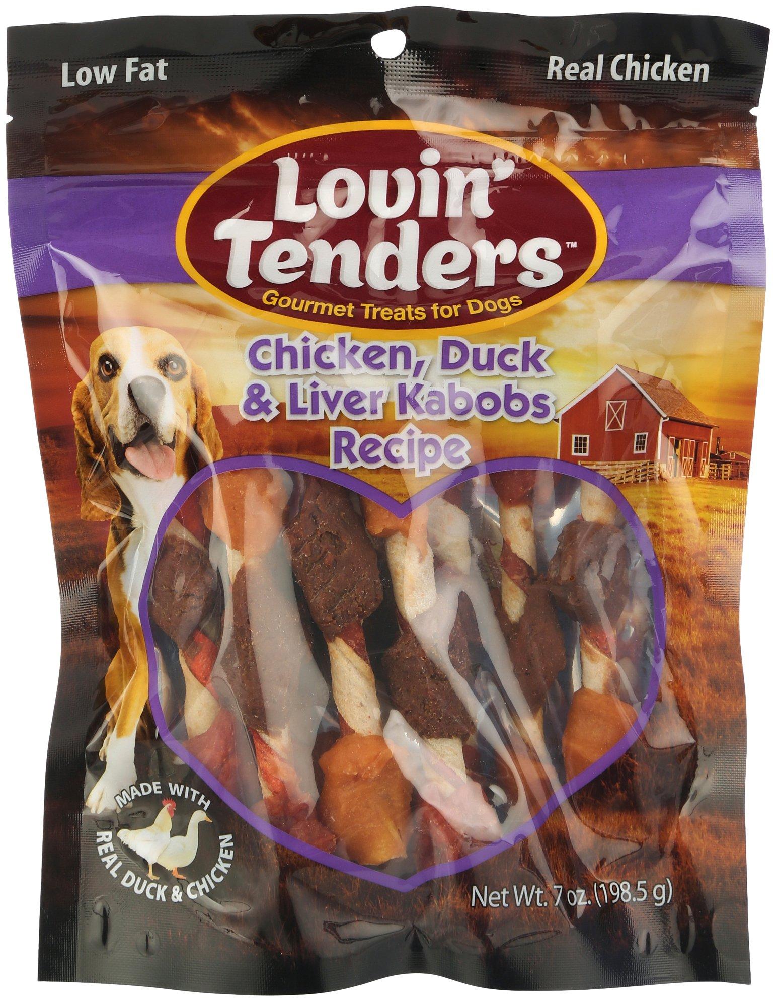 Lovin Tenders Chicken, Duck, and Liver Kabob Dog Treats