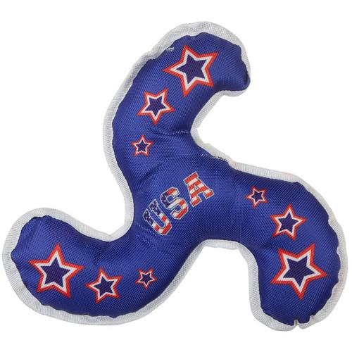 Bow Wow Pet Americana Fabric Boomerang Dog Toy