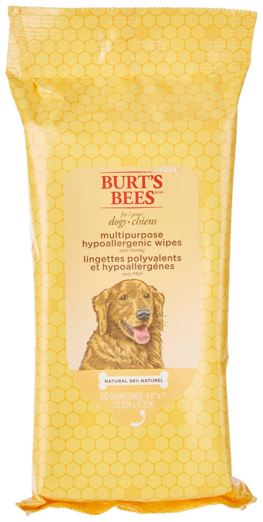 Burt's Bees 50ct Multipurpose Hypoallergenic Dog Wipes