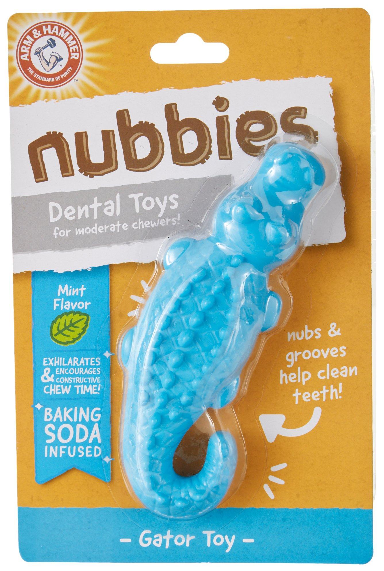 Nubbies Alligator Dental Dog Toy