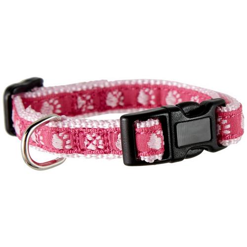 Casual Canine Two Tone Paw Print Small Collar
