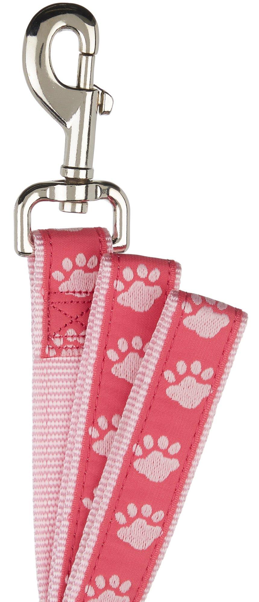 6 Ft. Large Paw Print Woven Dog Lead Leash