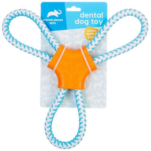 Animal Planet 3-Sided Tug Rope Dental Dog Toy