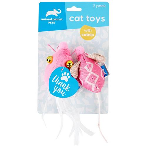 Animal Planet 2-pk. Mouse Catnip Cat Toy Set