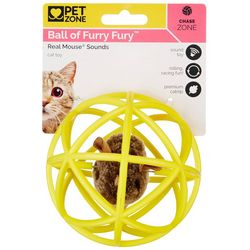 Pet Zone Ball Of Furry Fury Cat Toy