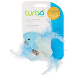 Turbo Feather Fish Cat Toy