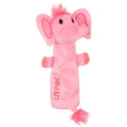 Lil Pals Elephant Plush Crinkle Dog Toy