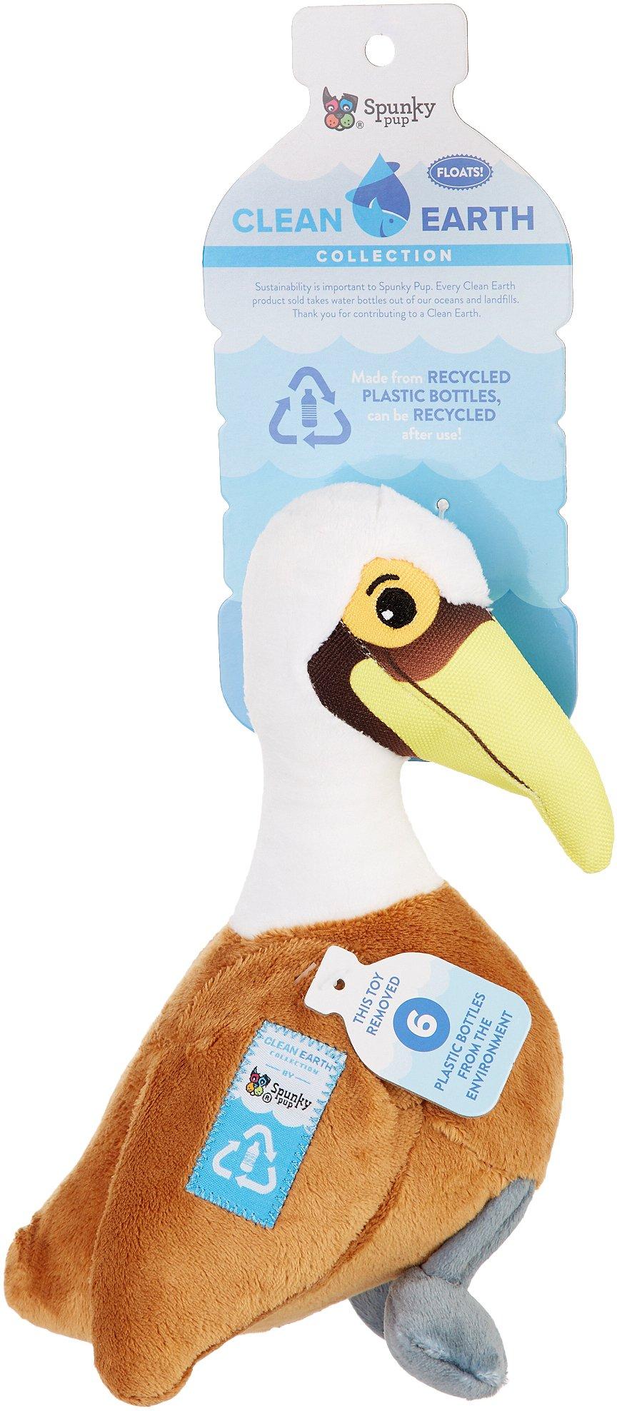 Spunky Pup Clean Earth Pelican Dog Toy