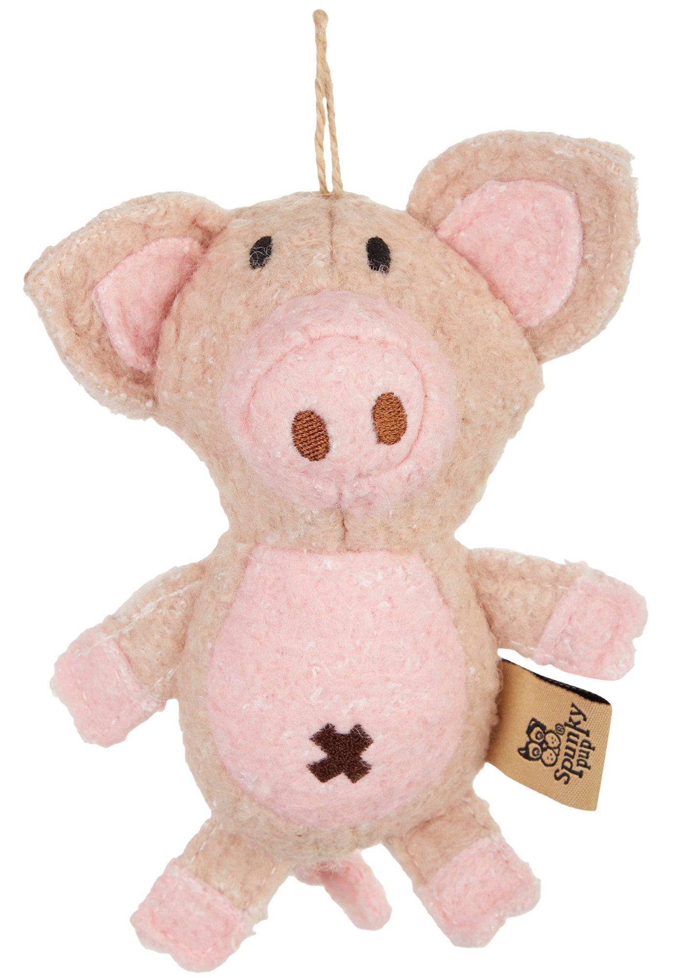 Spunky Pup Mini Woolie Pig Dog Toy